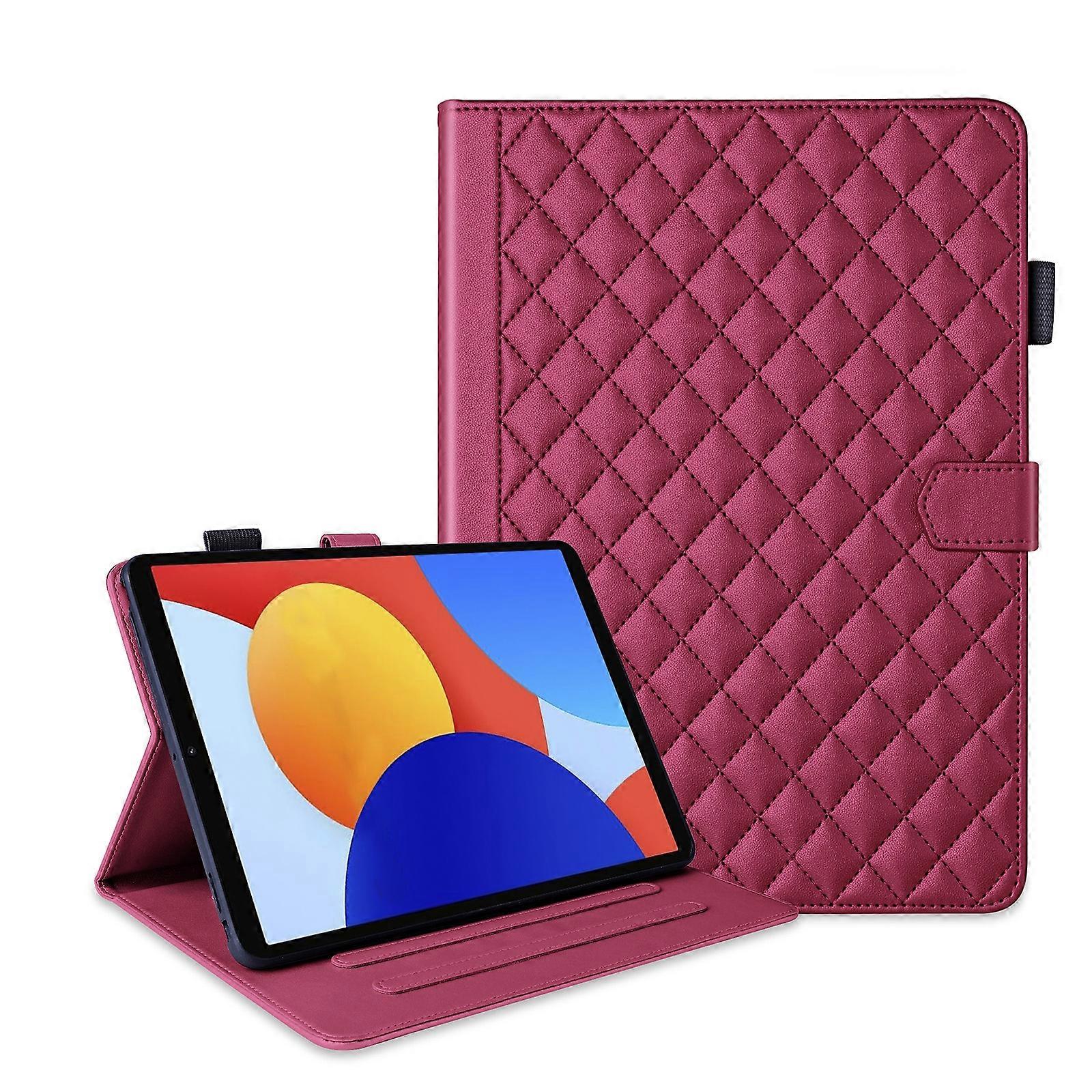 Rhombus Lattice Leather Tablet Case