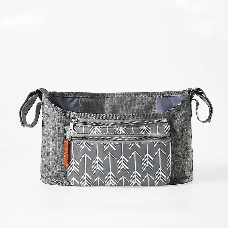 Buggy Pram Bag Universal Pushchair Organiser with Removable Small Bag Large Storage Space for Baby Bottles & Towels