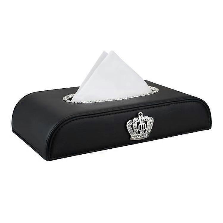 Other storage Crown leather tissue box