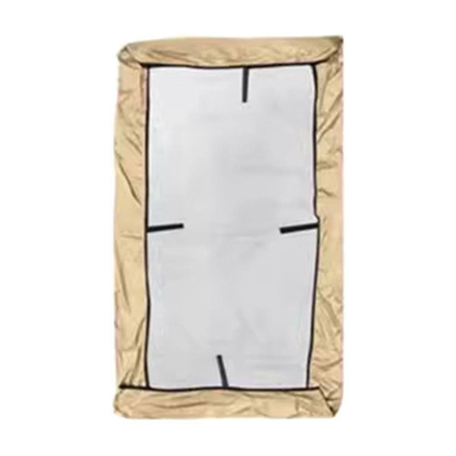 Dossel de Balanço de Pátio Externo Bege 7.87' x 6.69' com 4 Bolsos de Canto Reforçados