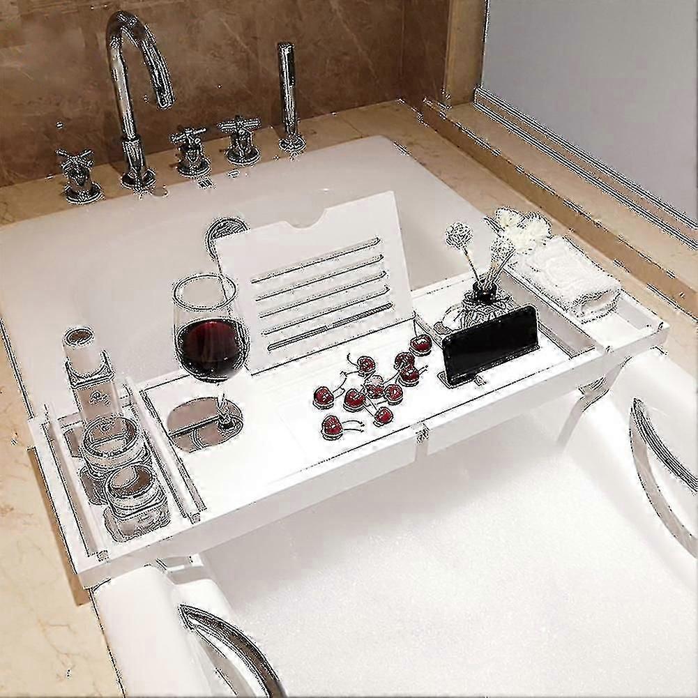 Extendable Bamboo Bathtub Caddy Tray