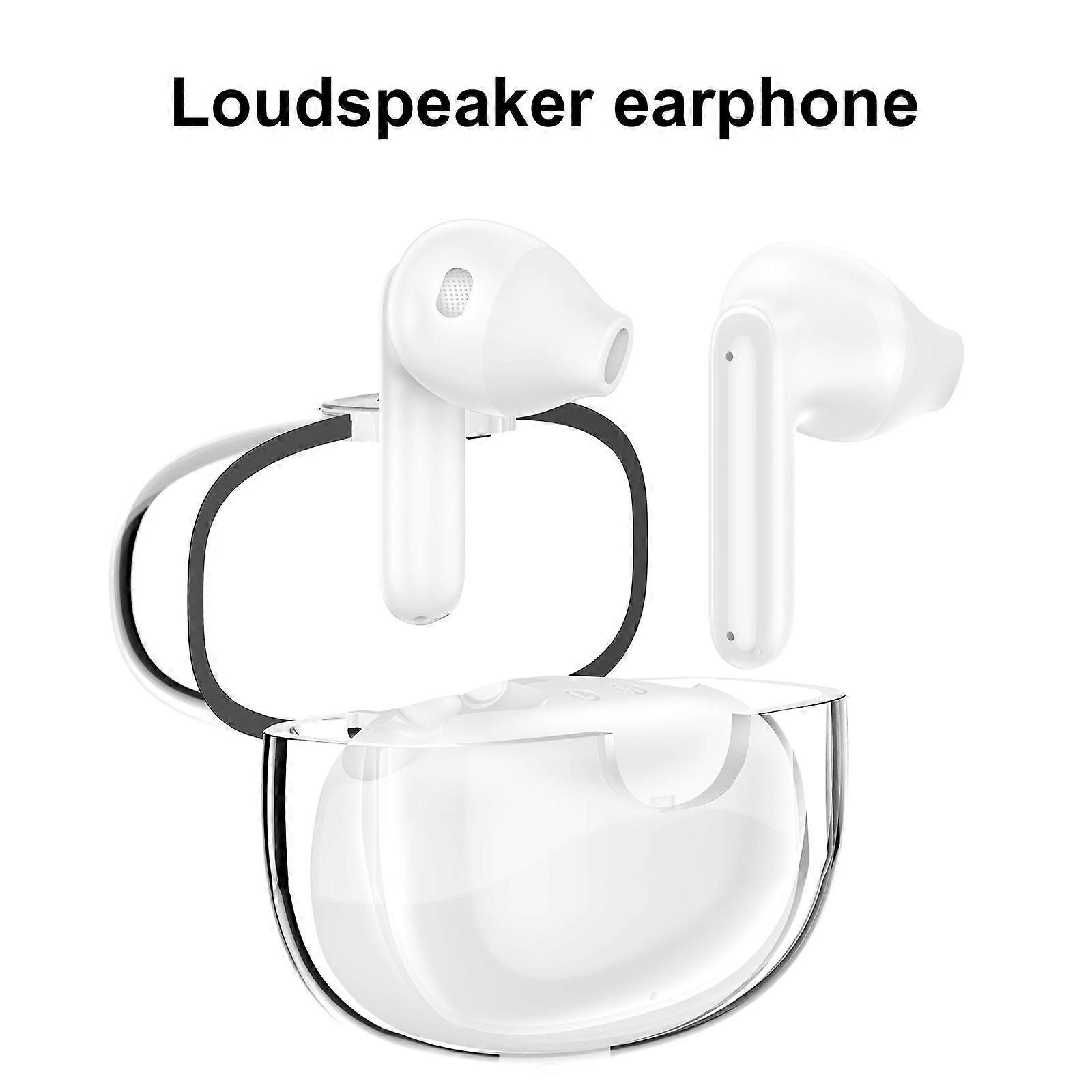 Hearing Aid for Elderly, Noise Cancelling Speaker with Charging Case (white)
