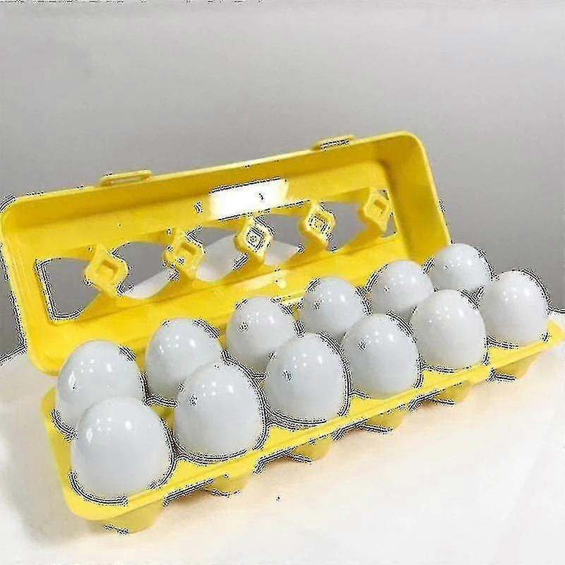 12 Piece Egg Set Toy Recognition Color Shape Counting Kid Egg Pairing Toy |gags Practical Jokes