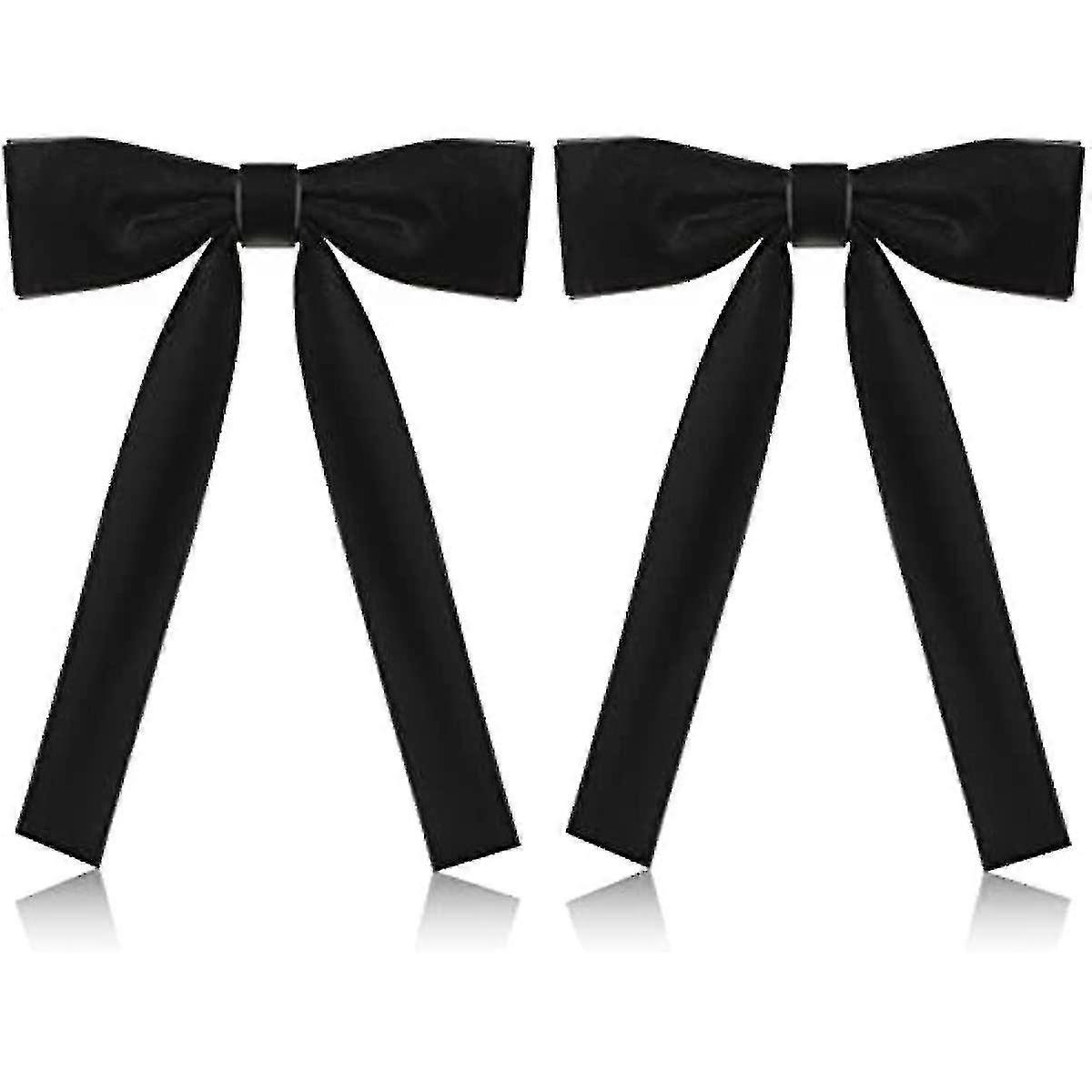 カーネルサンダースにインスパイアされたブラックカウボーイボウタイ付きネクタイクリップワンサイズパーティーに最適-2パック