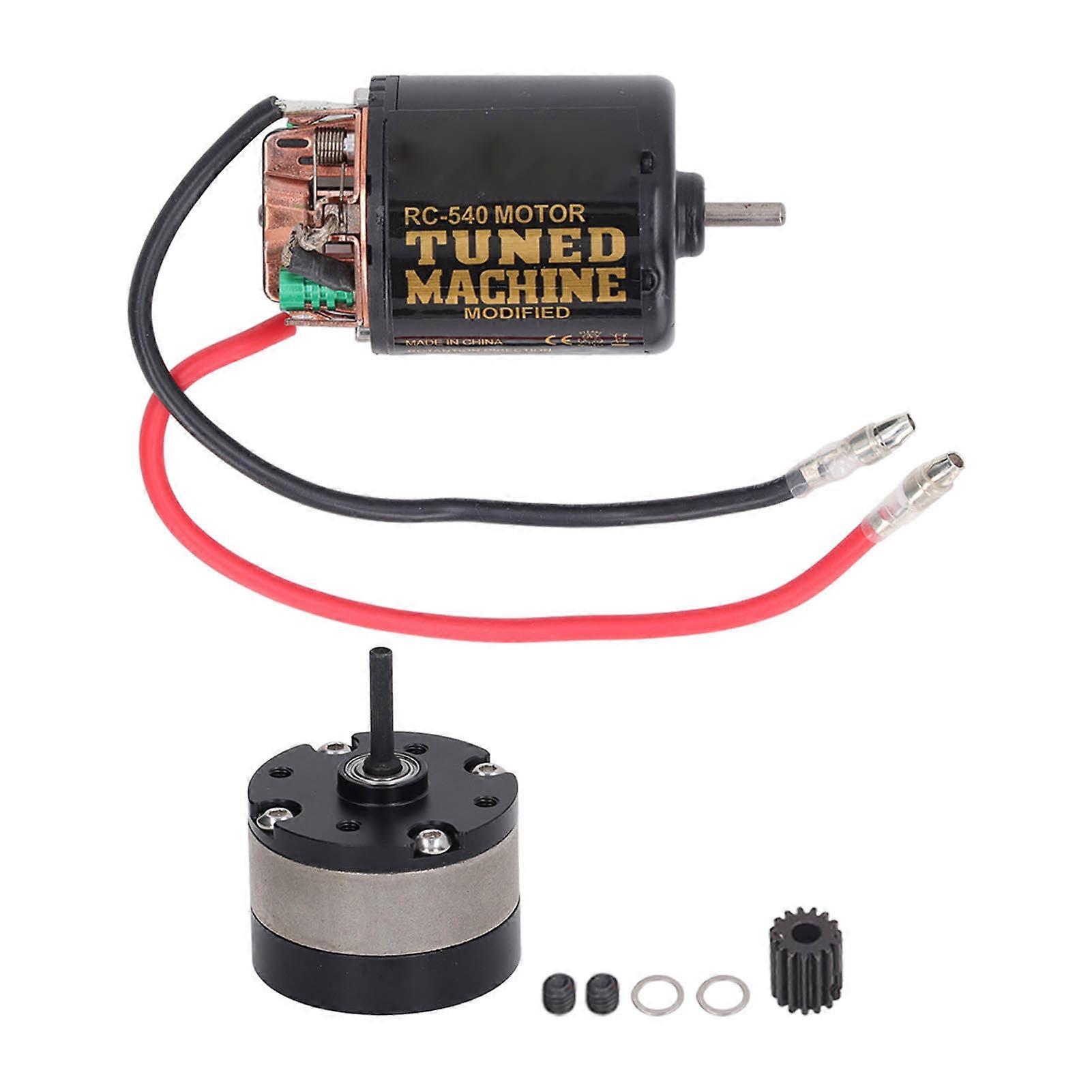 RC Car Motor Gearbox Kit External Carbon Brush 540 Brushed Motor with 1/3 Planetary Box and 15T Gear