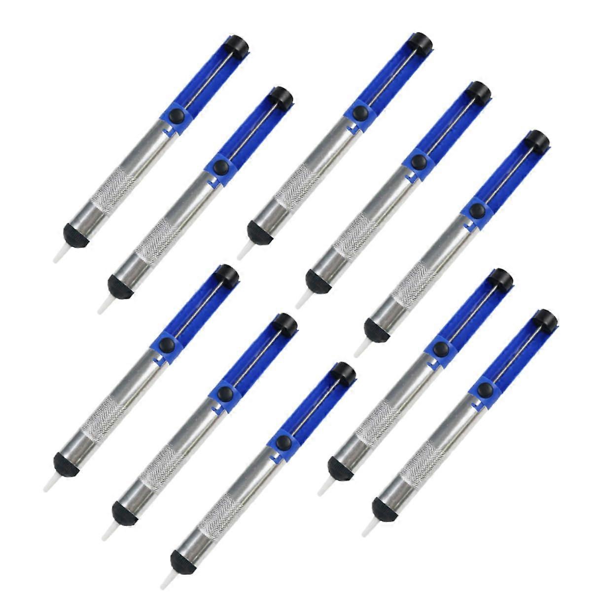 10Pcs Solder Sucker Pump Kit High Pressure Vacuum Removal Tool for Circuit Board Repair One Handed Use Easy Cleaning