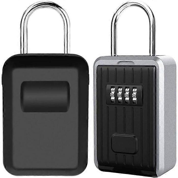 Secure Key Box Wall Mounted Key Box with 4 Digit Digital Code, Extra Large Lock Box Outdoor Key Safe