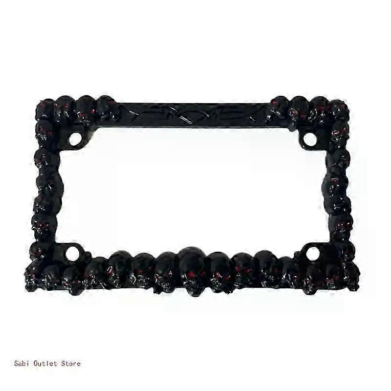 Marcos de matrícula de plástico plateado / negro de la motocicleta Soporte de la placa de matrícula de la motocicleta para nosotros