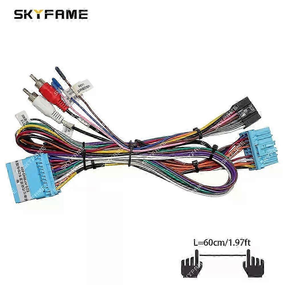 Applies to Car 16pin Wiring Harness Adapter Decoder Android Radio Power Cable Suitable for Honda Accord 7