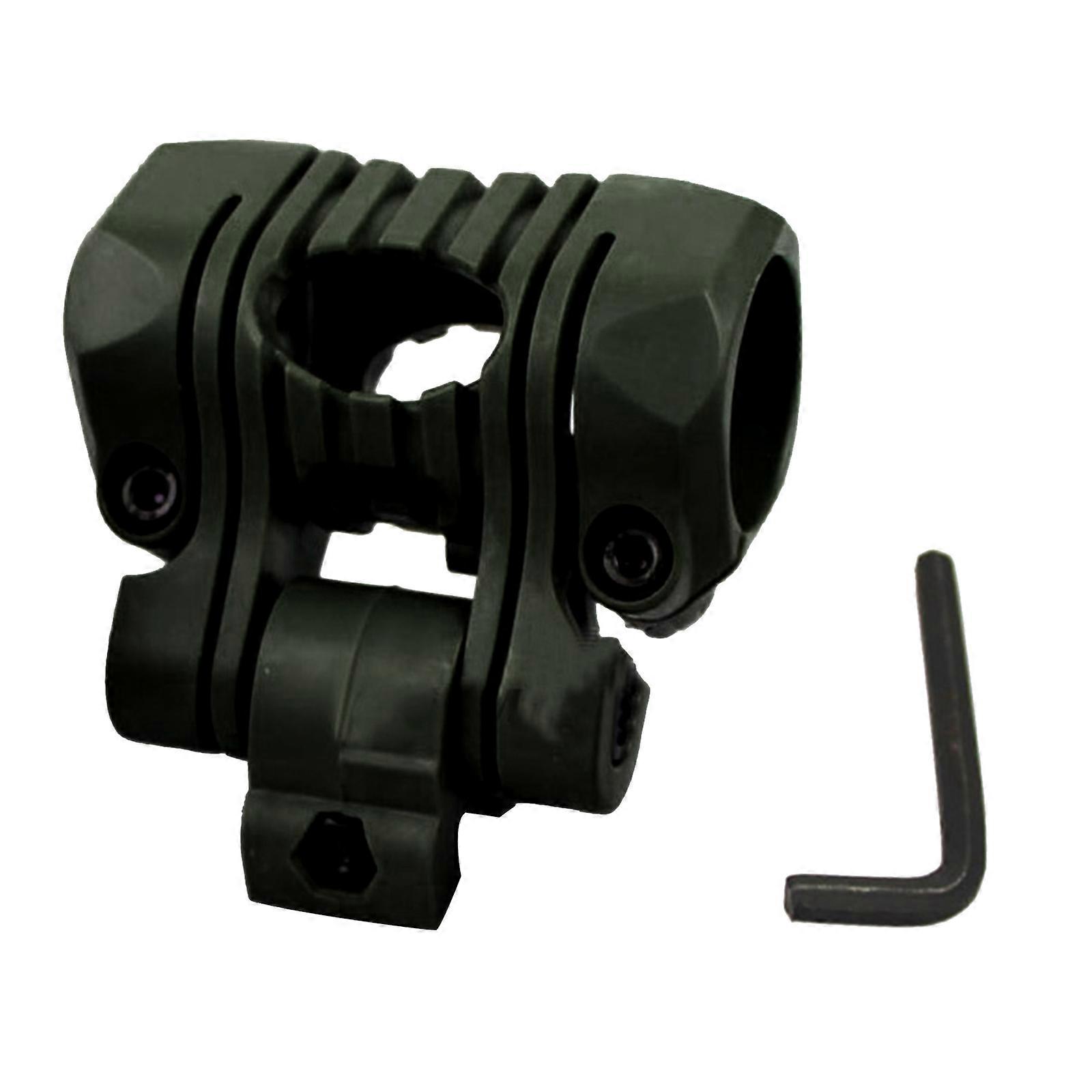 Quick Release Flashlight Holder Clamp Clip Tactic Fast Helmet Flashlight Holder with Wrench Fast Helmet Flashlight Mount Green