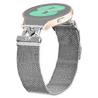 For Haylou BLING LS12 Bånd Rustfritt Stål M-Type Milanese Klokke Band Sølv Håndleddsstropp