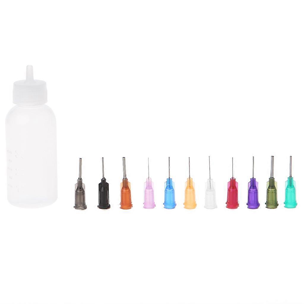 30ml Dispensing Dispenser Bottle For Rosin Solder Flux Paste with 11 Needles