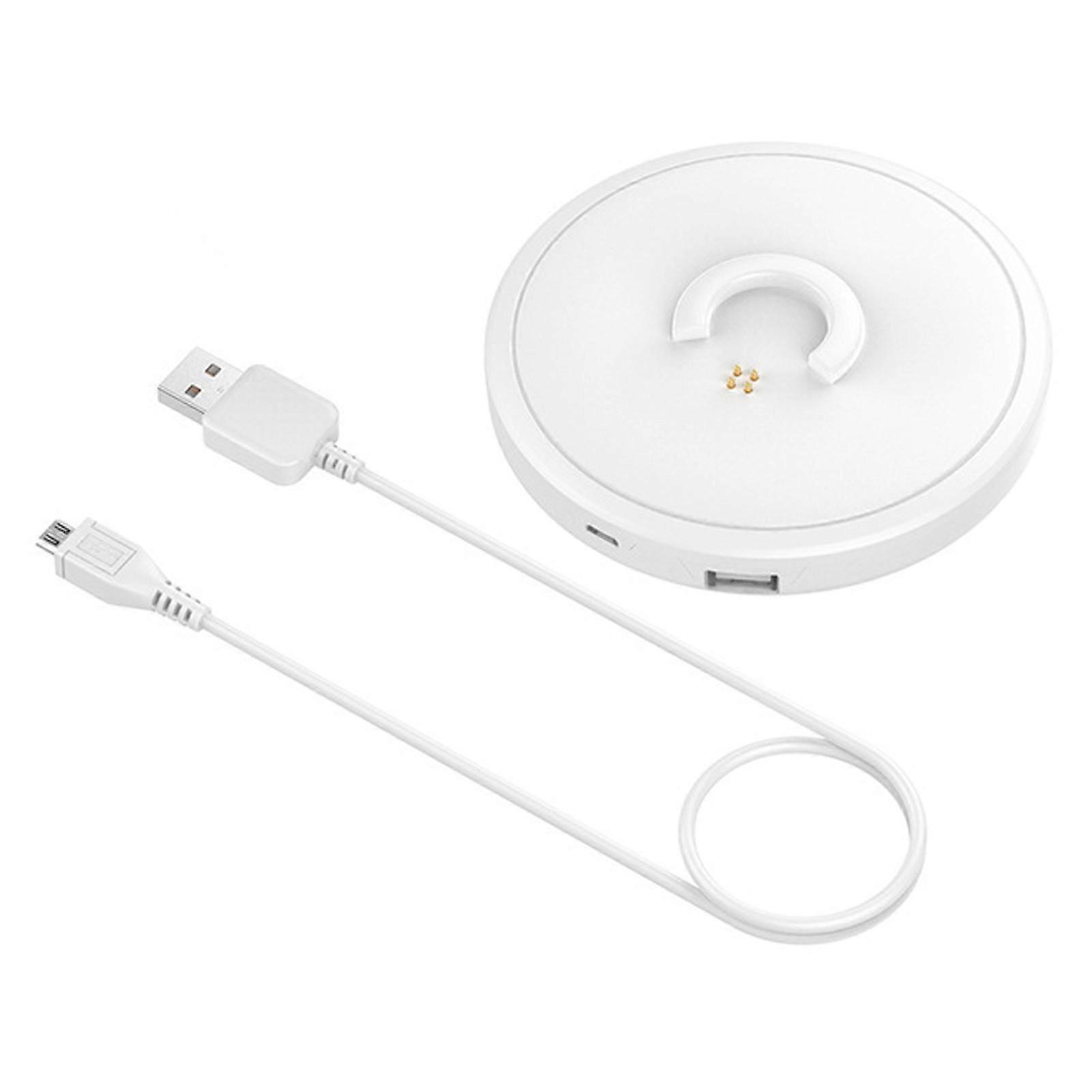 White Dual Output Bluetooth Speaker Charging Dock for Revolve Series - Portable & Compact