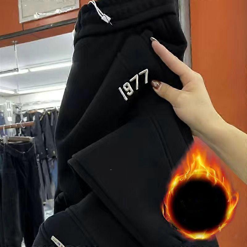 2024 Winter New Harlan Pants Women's Padded Thickened Drawstring Casual Loose Pants