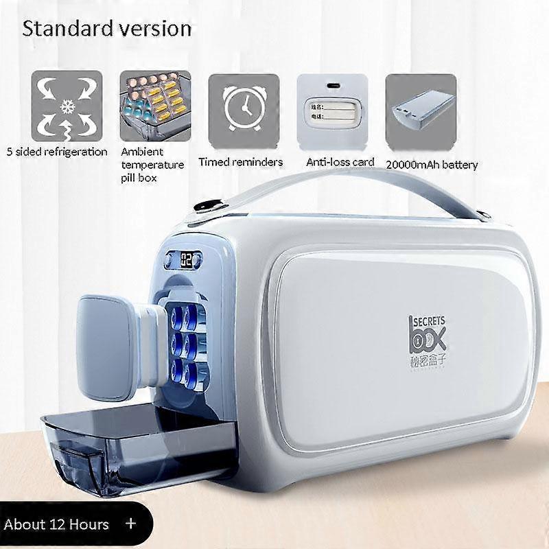 Portable Insulin Refrigerator Rechargeable Battery Carry-on Home Car Mini Drug Fridge Diabetes Insulin Bag Reffer Storege Cooler Case Storege Case
