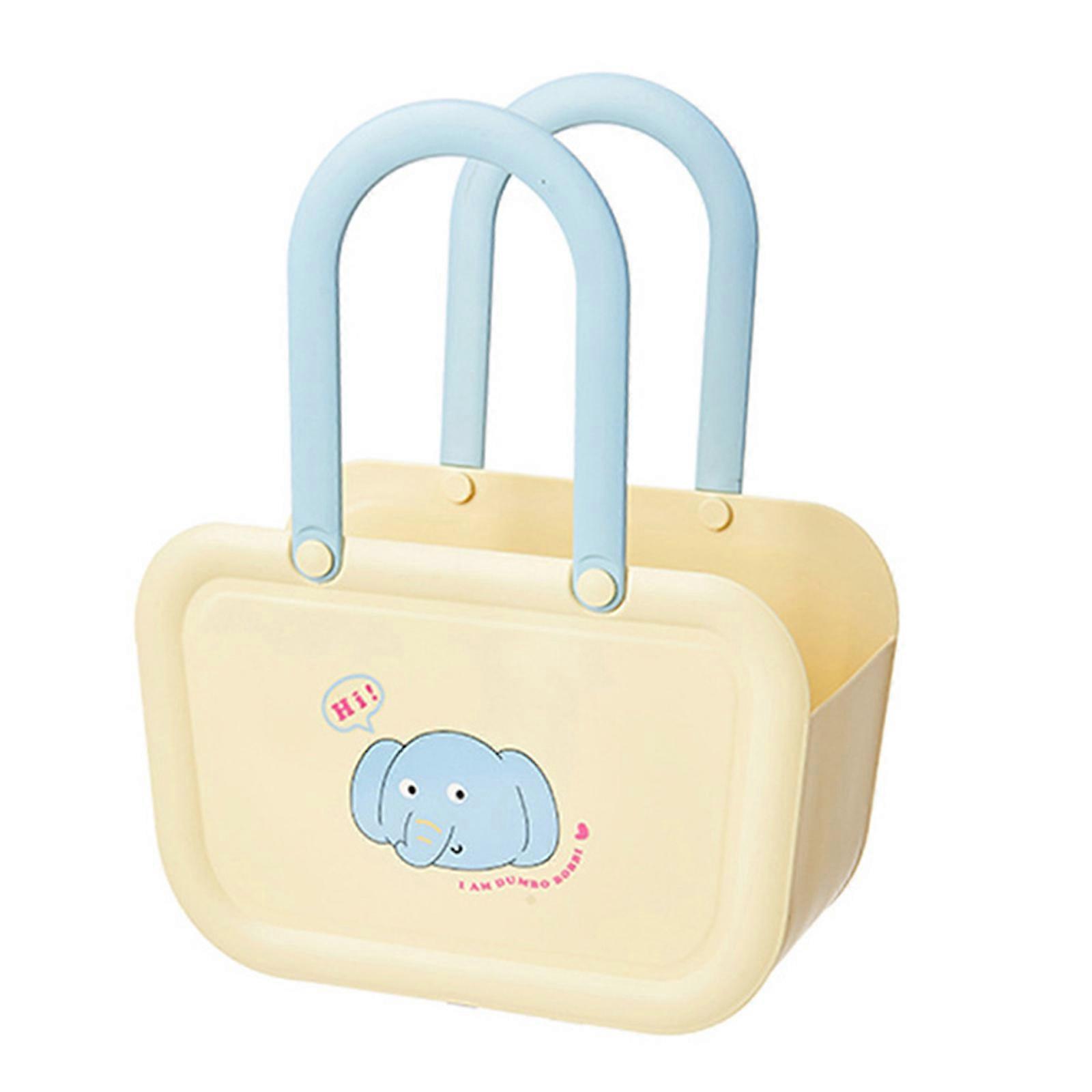 Multipurpose Storage Basket With Ergonomic Handle Waterproof Shower Organizers For Dorm Room Bath Accessories Multicolor