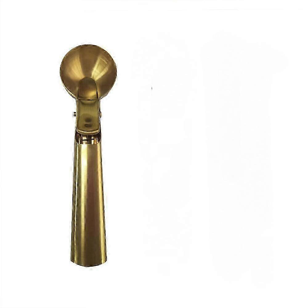 اللون الذهب مغرفة آيس كريم كبيرة ، مغرفة آيس كريم من الفولاذ المقاوم للصدأ مع مقبض الزناد ، مريح ومضاد للتجمد ، ملعقة مغرفة آيس كريم لكل