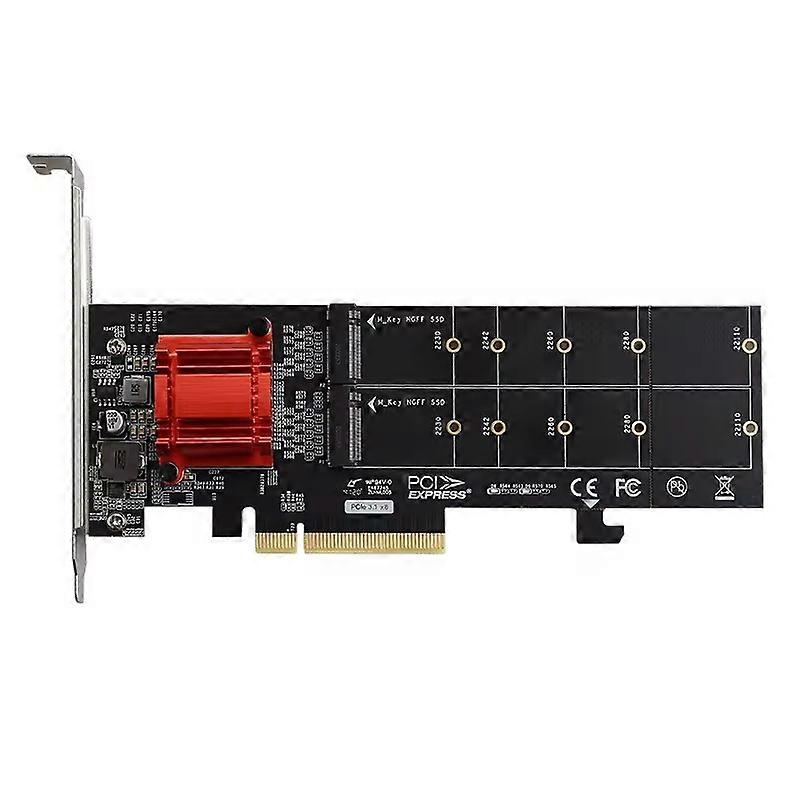 TXB122 ASM18 12 Adapter Heat Sink M.2 NVME SSD Expansion Card to PCI-E 3.0 X8 Adapter Card