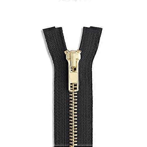 60 inch Metal Zipper Black 60' Gold Brass Metal Zippers Separating Sewing Zipper Craft Zippers Ref: 8067