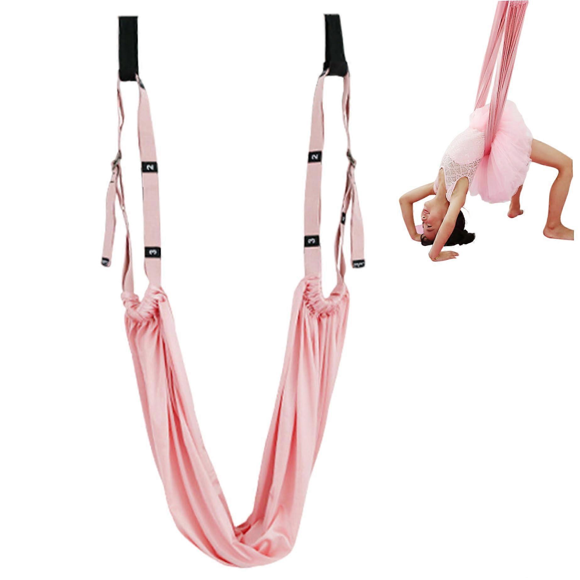 Yoga Swing, Adjustable Height Strap with Door Anchor for Stretching Pilates Gymnastics