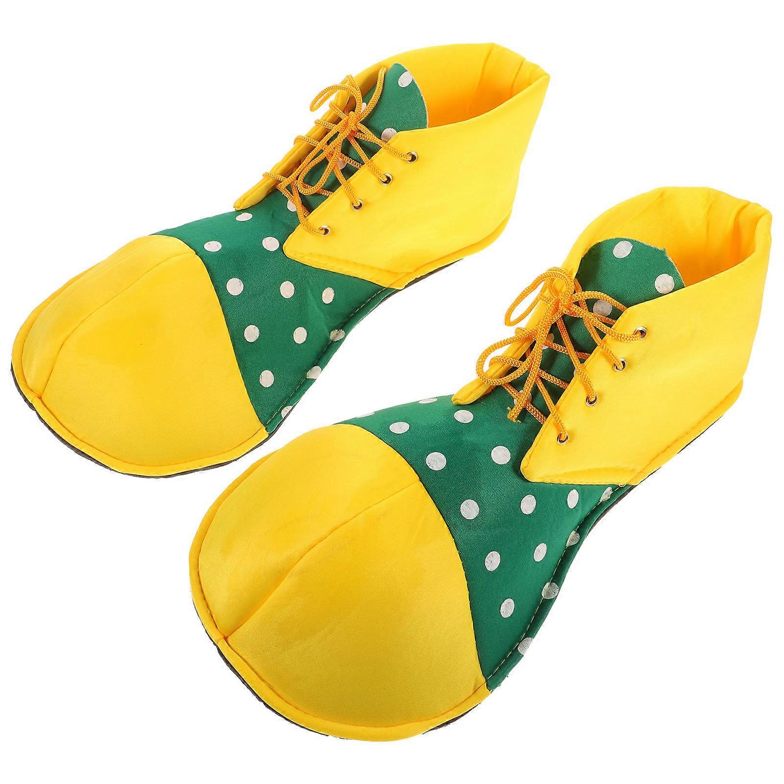Great! You've provided a product title for **clown shoes**. Here's polished and descriptive version that could be used for an e commerce listing or