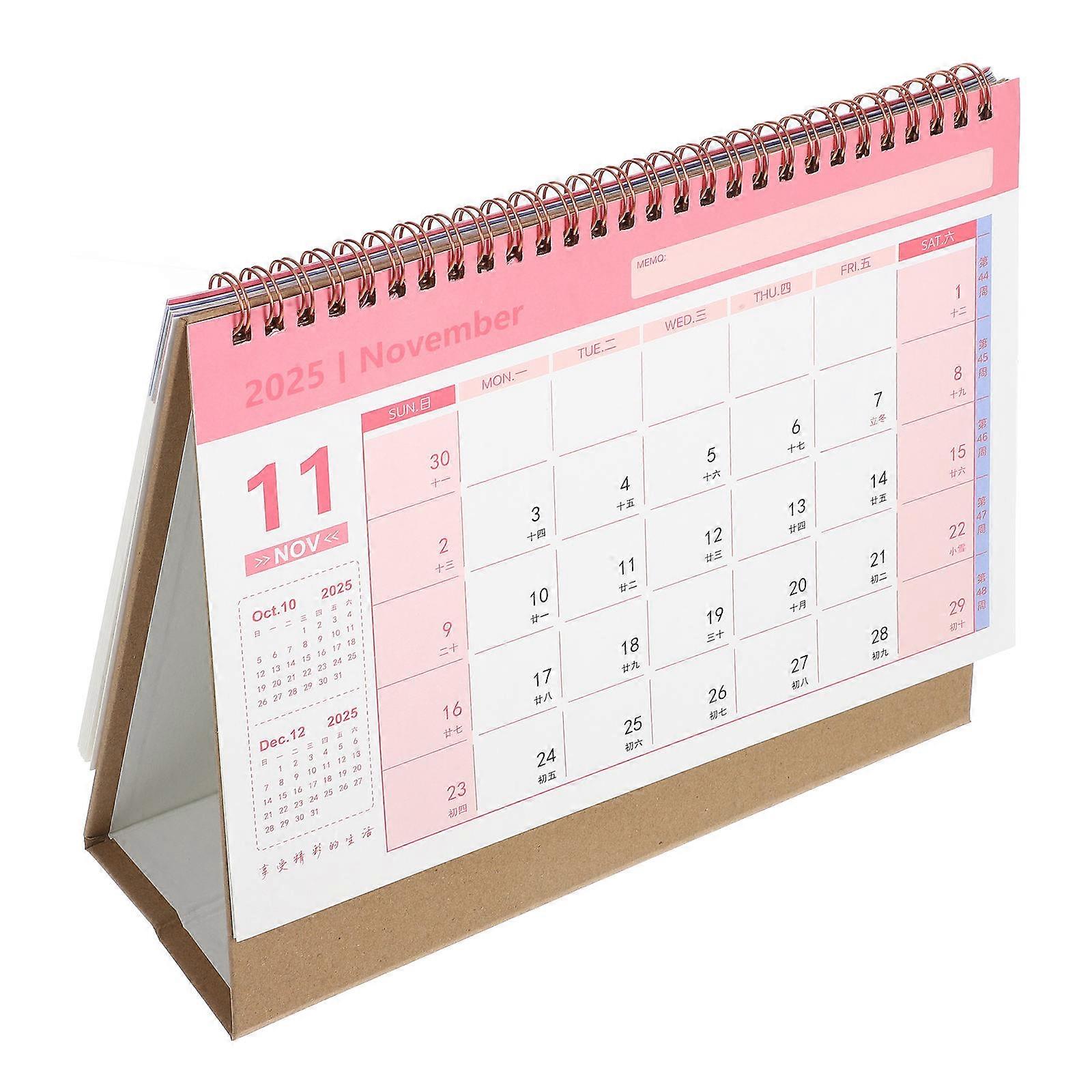 تقويم مكتبي أنيق بتصميم لفائف للاستخدام العملي