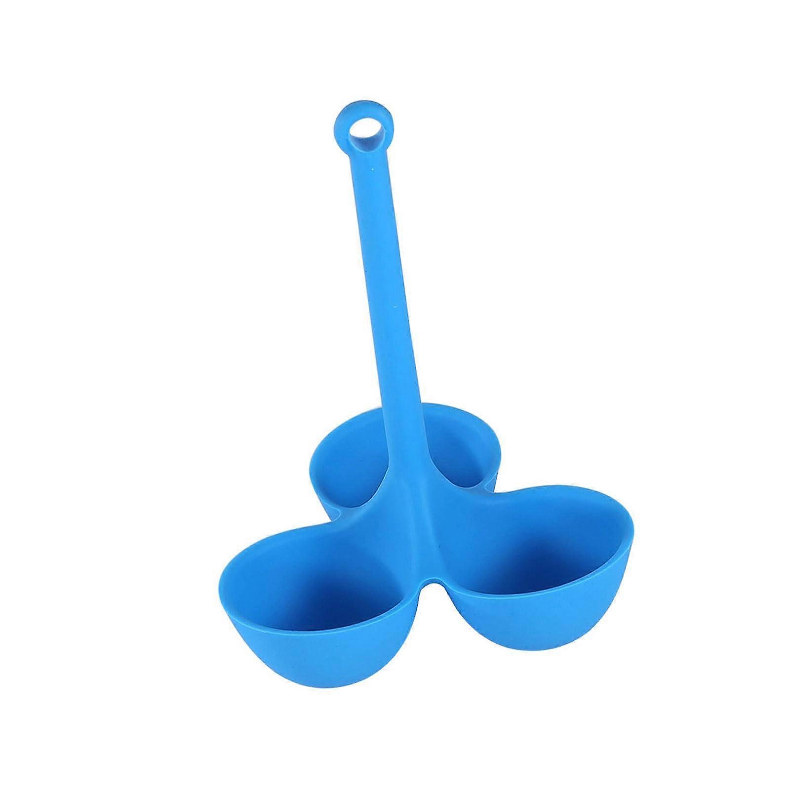 Silicone Egg Poacher Cups with Cooking Rack for  Poached Eggs and Boiling