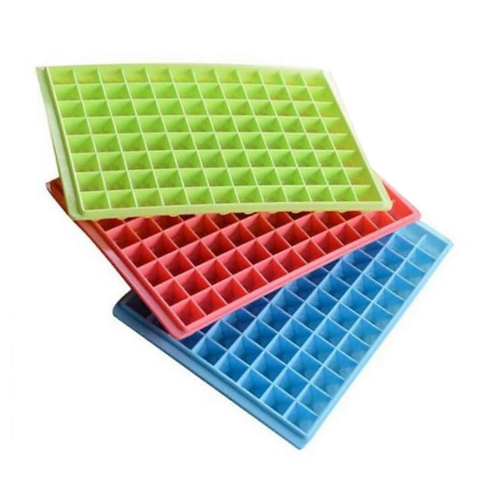 3 Pack Ice Tray Reusable Ice Template With 96 Cavity Mini Ice Maker Household