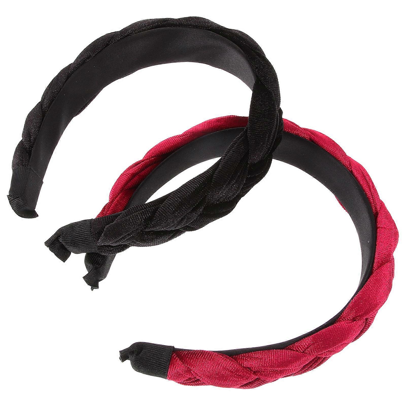 Elegant Headbands Padded Wide Headband Assorted Color 2Pcs Comfortable Easy To Wear Daily Life