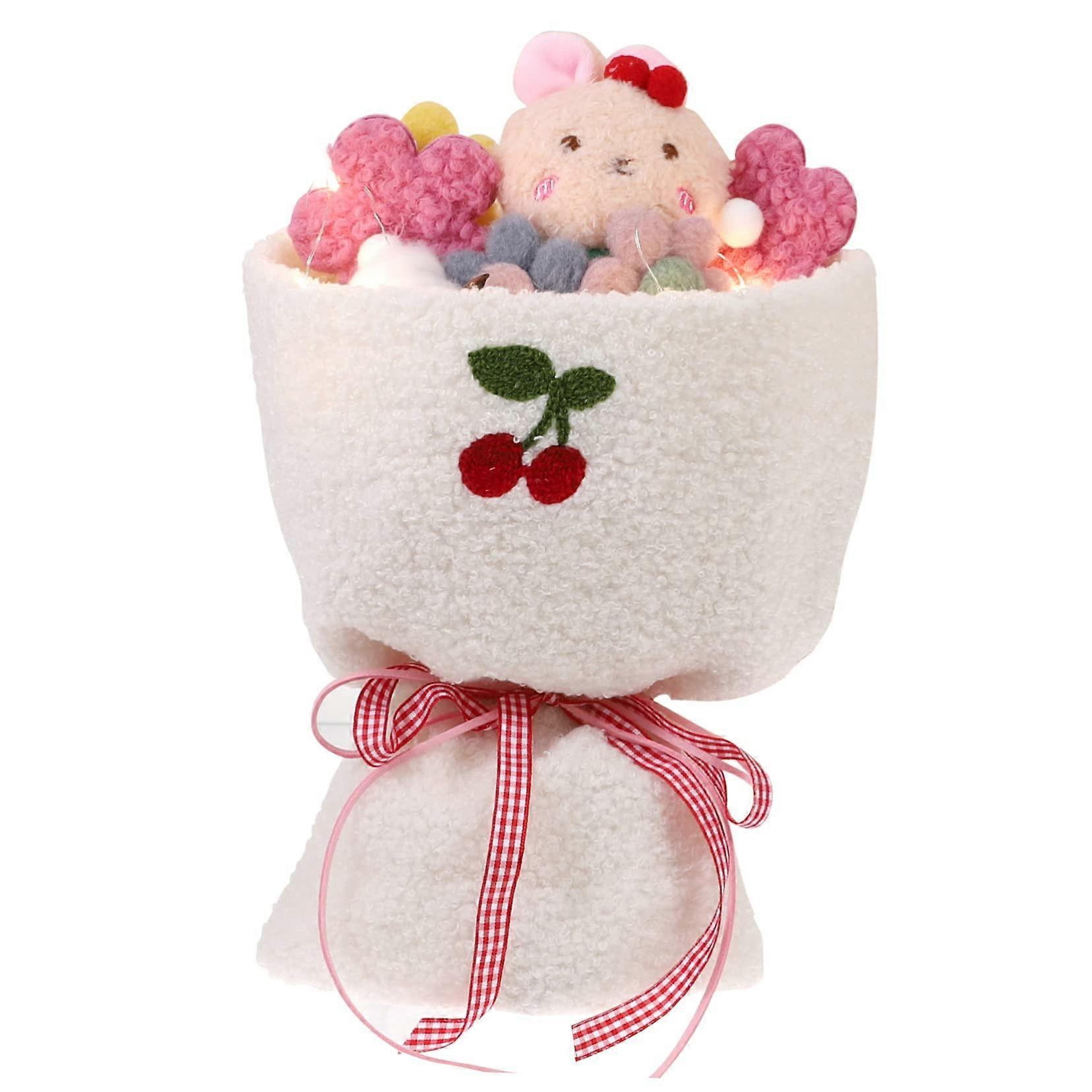 Doll Plush Toy Rabbit Girl Mini Fabric Multicolored Plush Dolls for Birthdays and Memorial Gifts