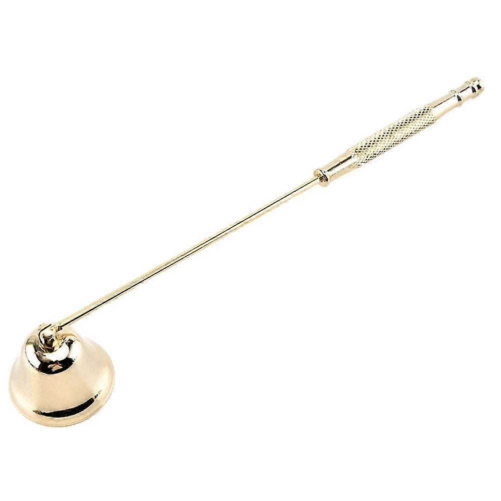 Candle Snuffer Candles Extinguish Wick Extinguisher Candles Accessories with Long Handle for Putting Out Extinguish Candle Wicks Flame Safe (Golden)