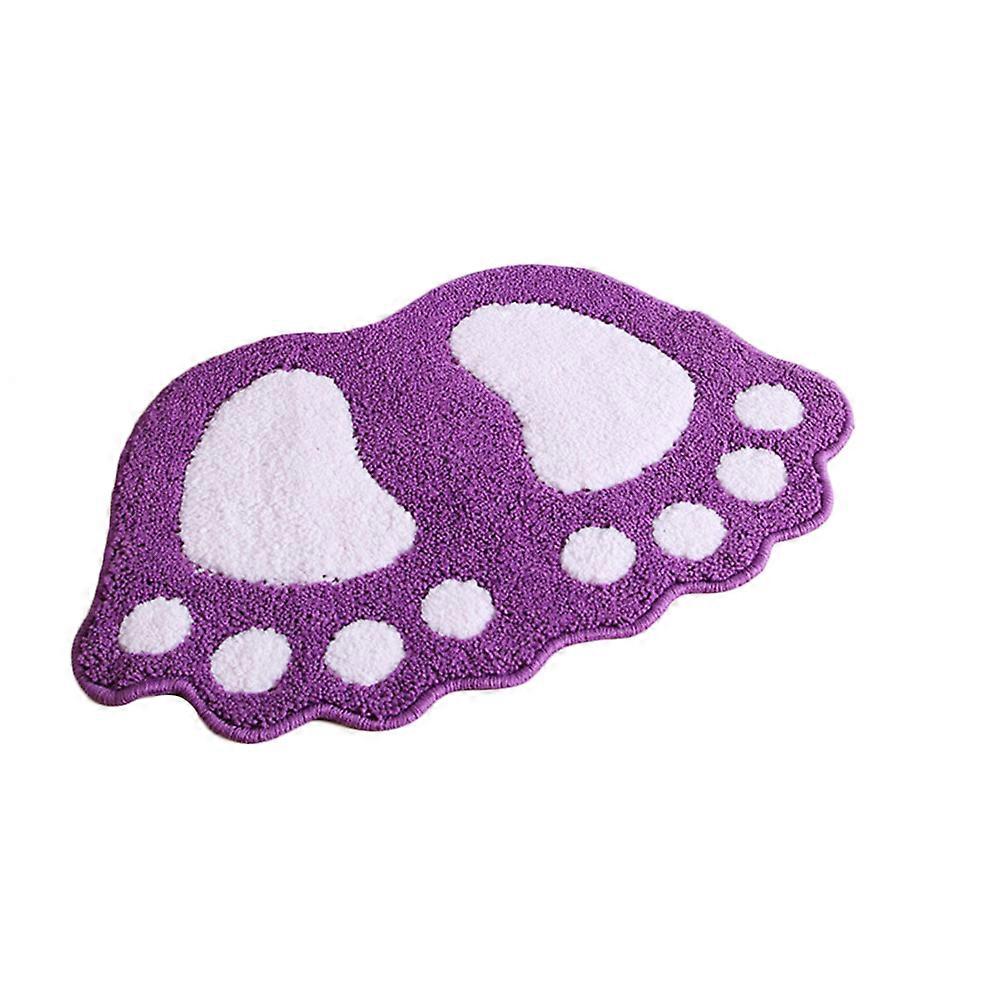 Floor Mat Non-Slip Doormat Rugs For Bathroom Purple 60x40x1.5cm Water-Absorbing Decor 1Pack