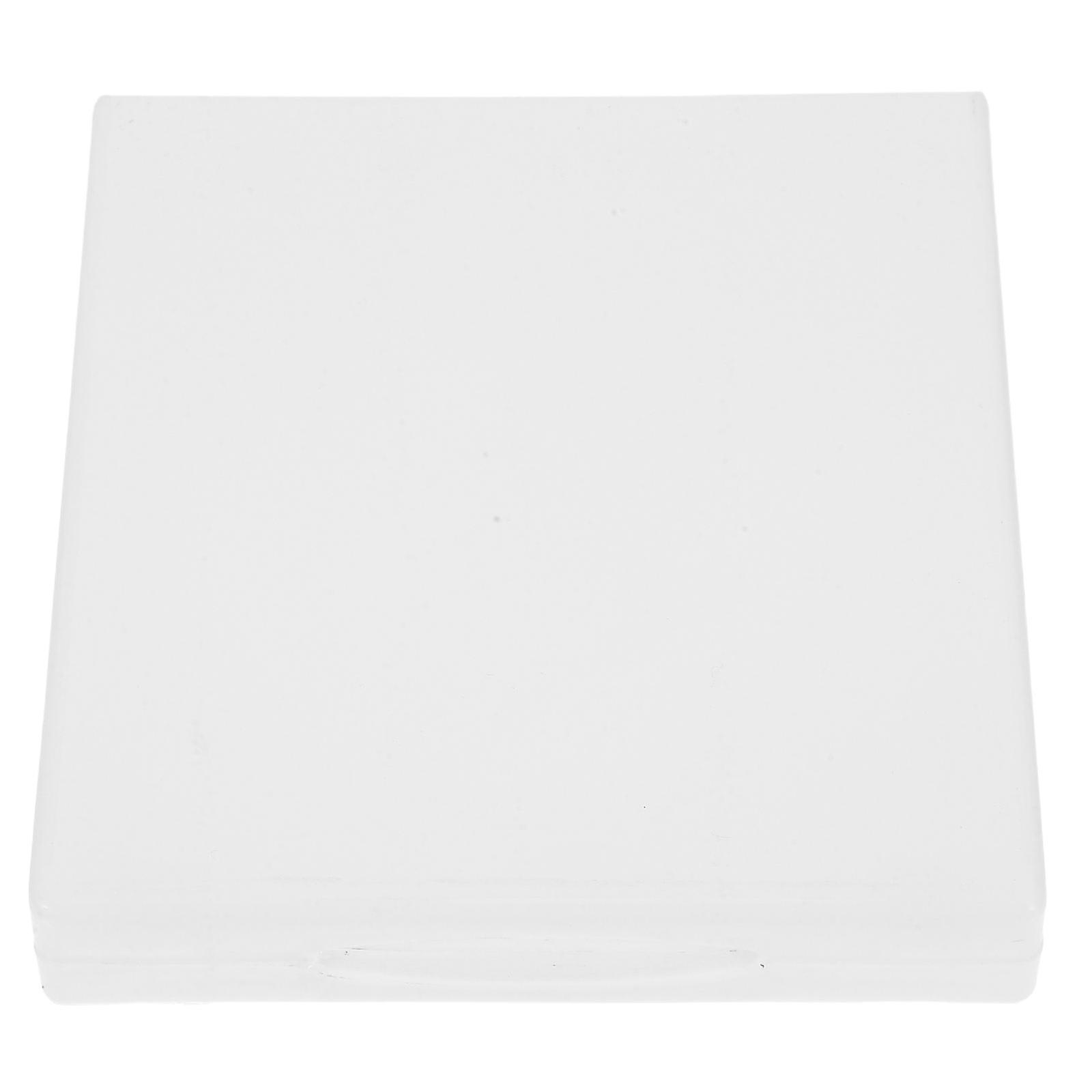 Disc White DVD Holder Box with Insertable Pages, Multipurpose Plastic CD Binder Case for DVDs and Media Storage, Elegant Pouch for Home, Office,