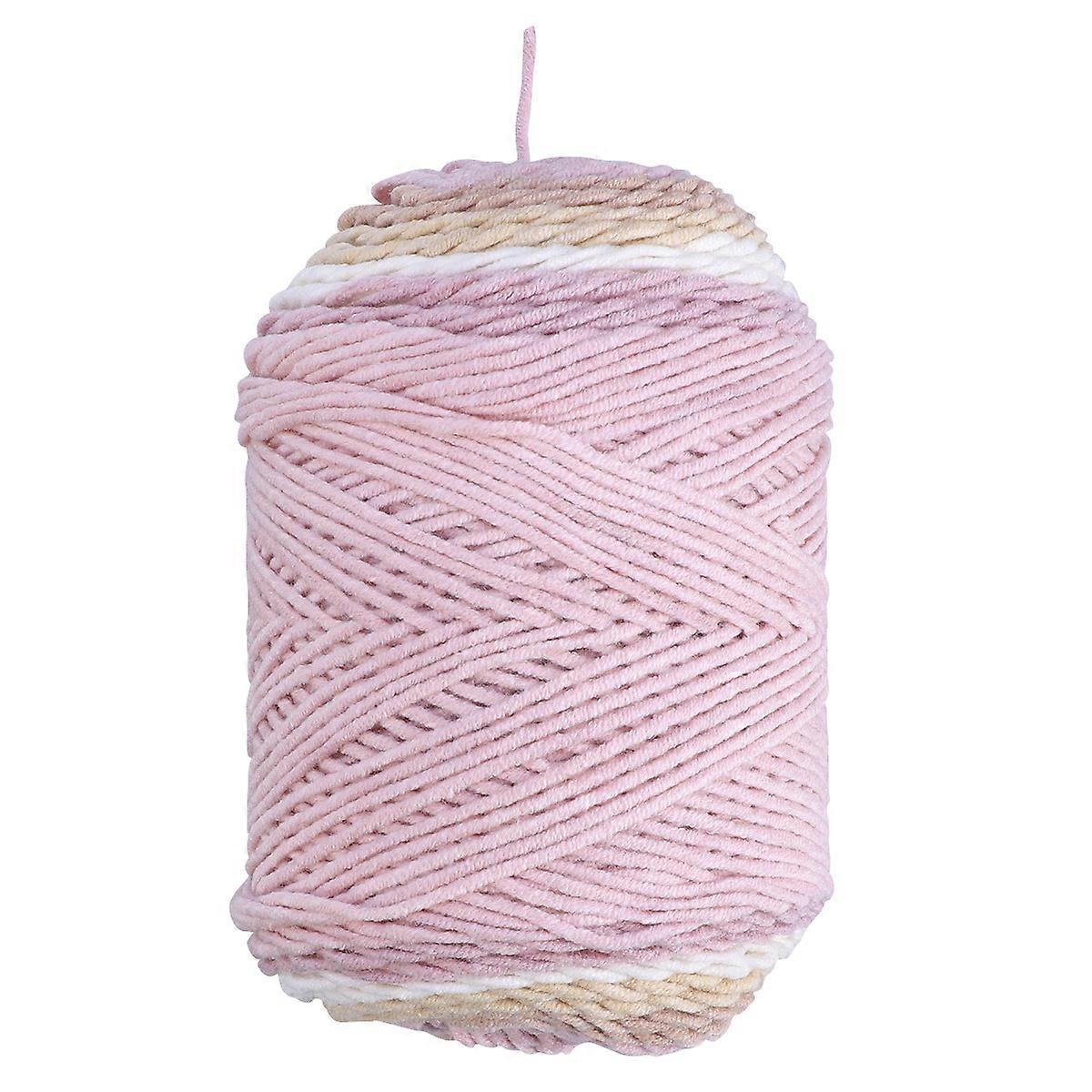 Knitting Yarn Handmade Woolen Yarn Rainbow Colorful for Hat Sweater Warmth 1Pcs