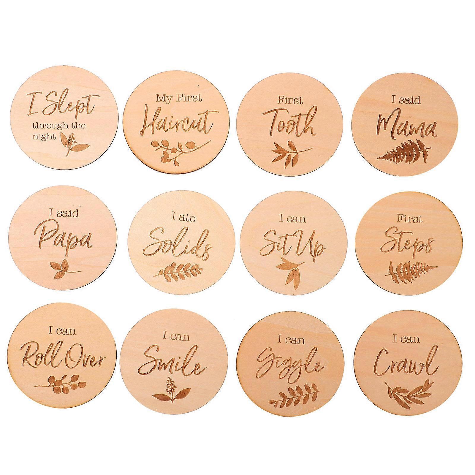 Monthly Milestone Cards for Made of Durable Material with Fun Designs and