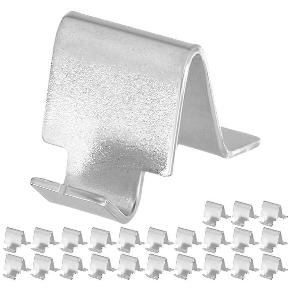 Heavy Duty Shelf Clips for Cabinet Accessories Shelving Components Silver 2.50X1.60X1.60CM Space Utilization 24Pcs