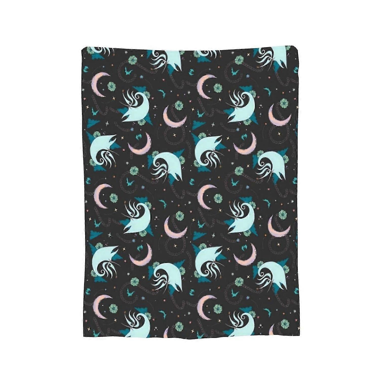 The Nightmare Before Christmas Throw Blanket, Soft Flannel Fleece Blanket for Bed Couch, Style-01