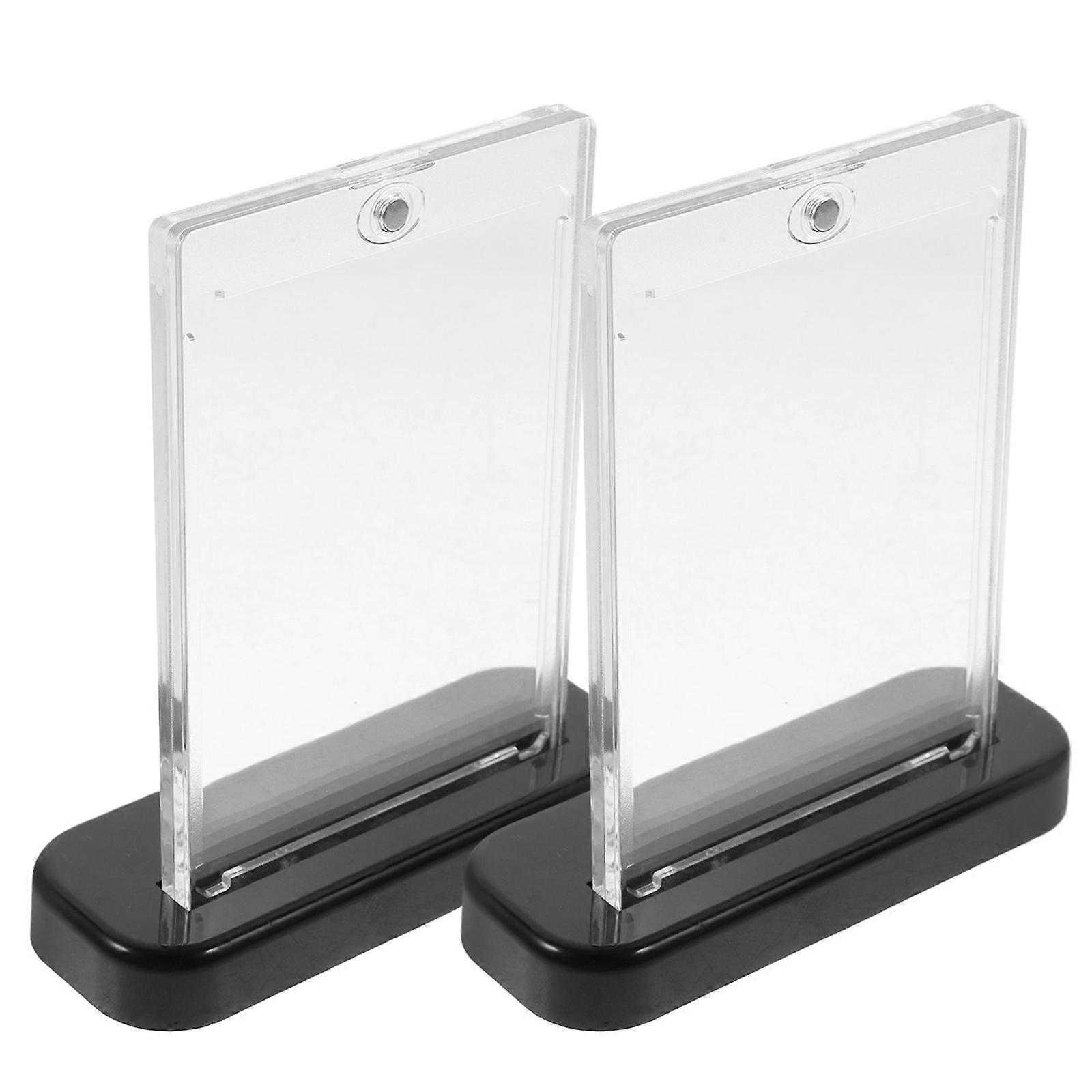 Game Card Display Case Card Storage Business Card Holders 2 Sets
