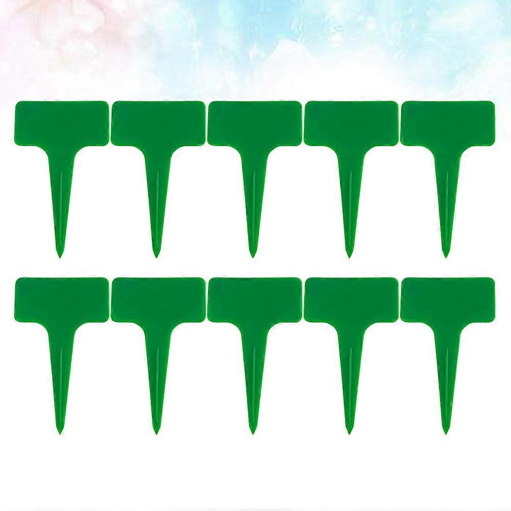 Planting Tags T Shaped Flowerpot Label Plastic Insert Sheets For Shop Use 6x10cm Waterproof Reusability 200Pcs