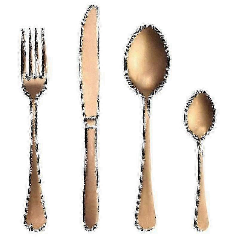 エレガントなレジンリベットステンレススチールウエスタンカトラリー4点セット