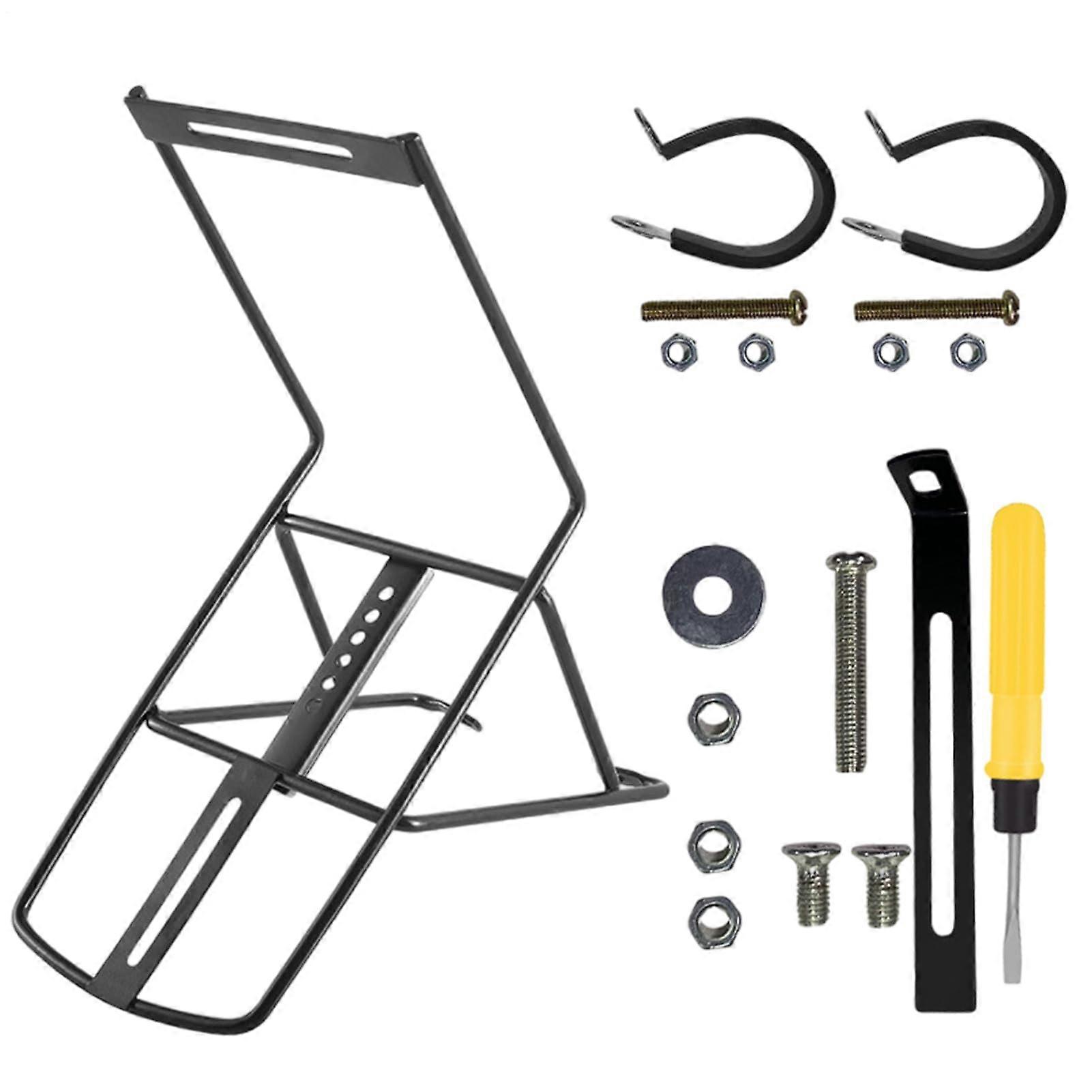 Fahrradfrachtrock Touring Mount - Durable Iron Front Rack, Rust-Resistant, Stable Cargo Carrier for Bicycle Baskets and Duffel Bags