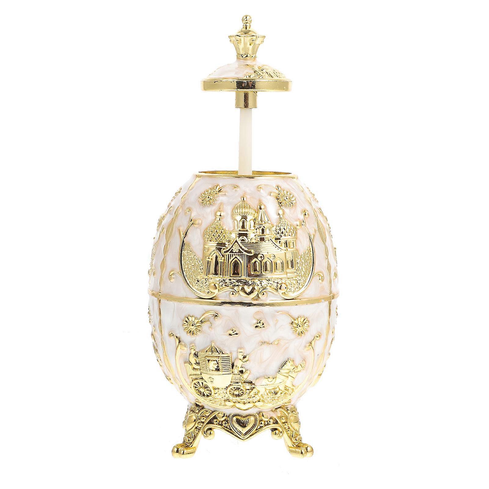 Zinc Alloy Toothpick Box Press-Type Self-Pressing Case Decorative Storage Container Home Use 1Set