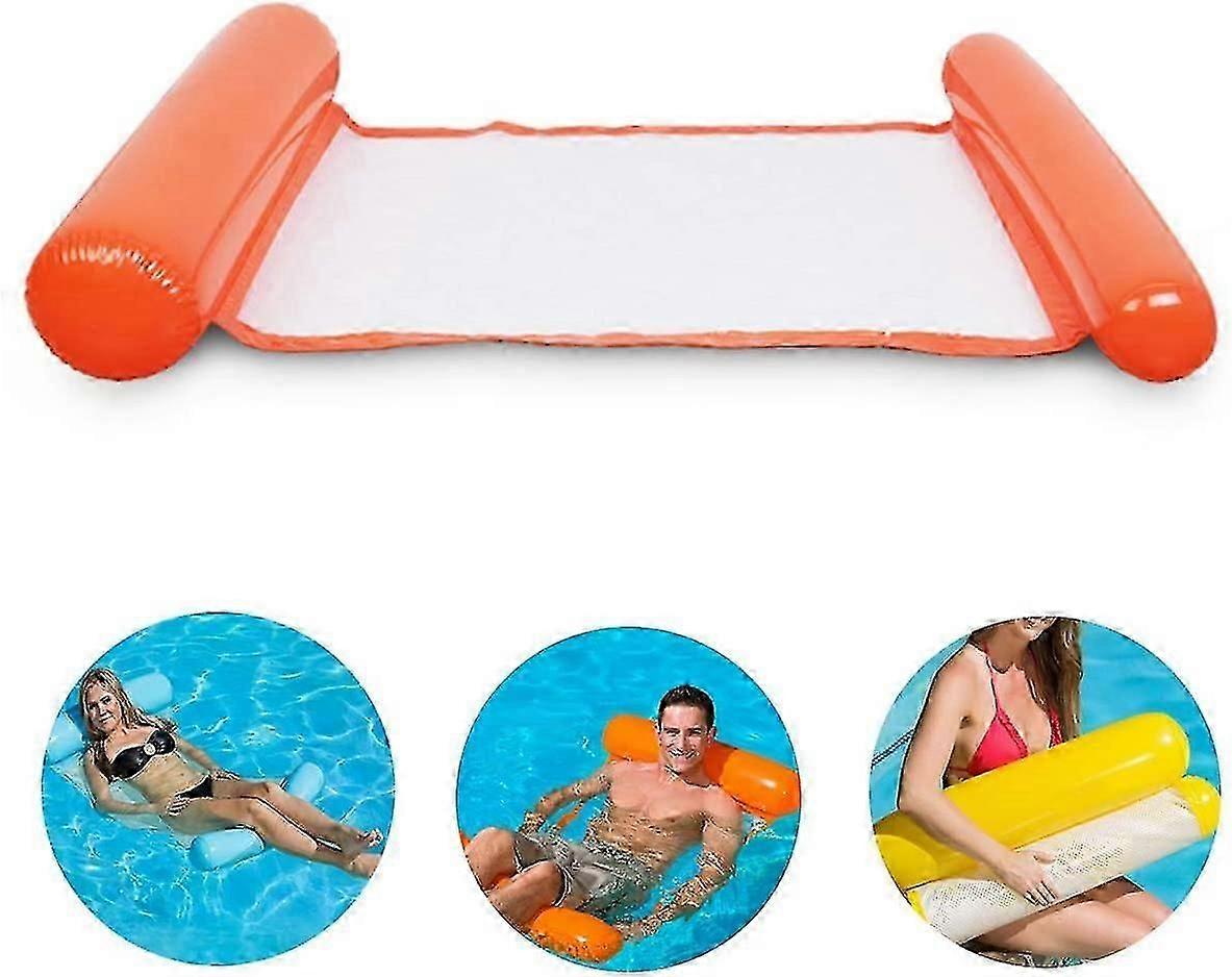 Water Hammock, 1 Pack One-click Inflating Ultra Comfortable Air Mattress Swimming Pool Pool Mat Floating Bed, Summer Gift For Adults Kids