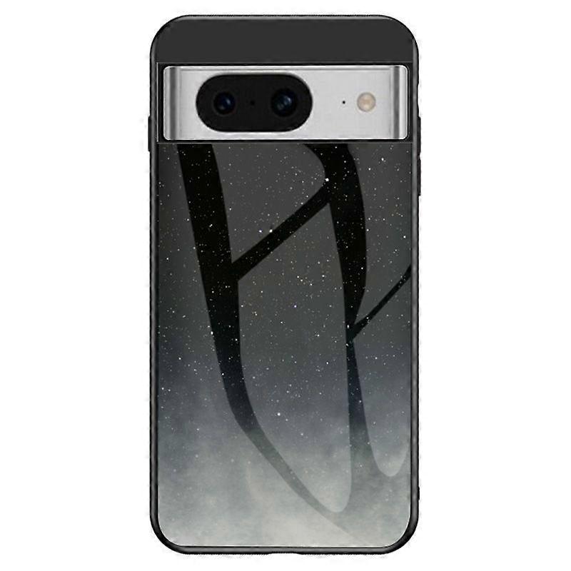 Starry Sky Pattern Case For Google Pixel 8, Tempered Glass+PC+TPU Anti-Scratch Phone Cover