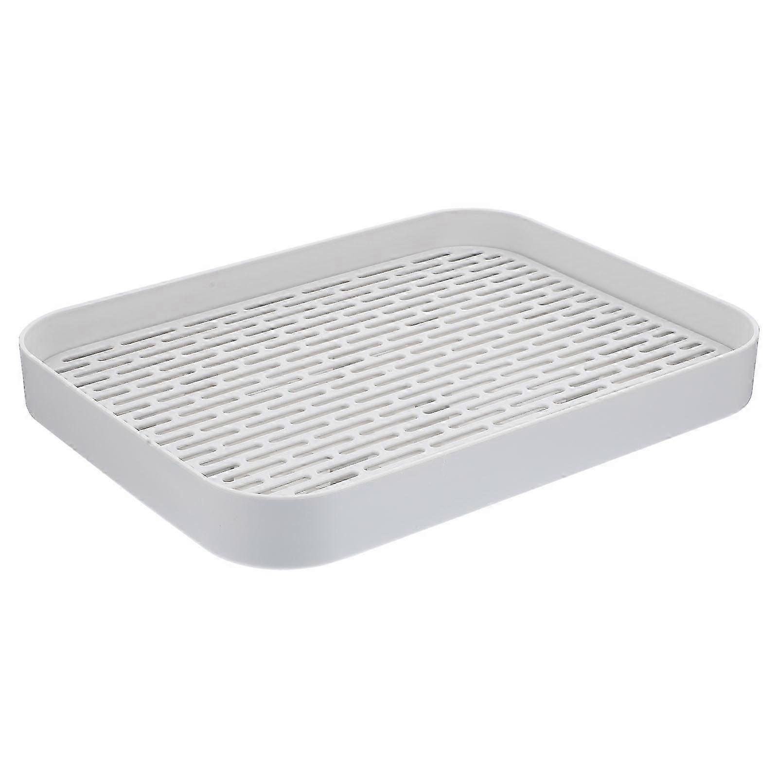 Draining Board Tray Double Layer Kitchen Draining Tray Slotted Drain Board