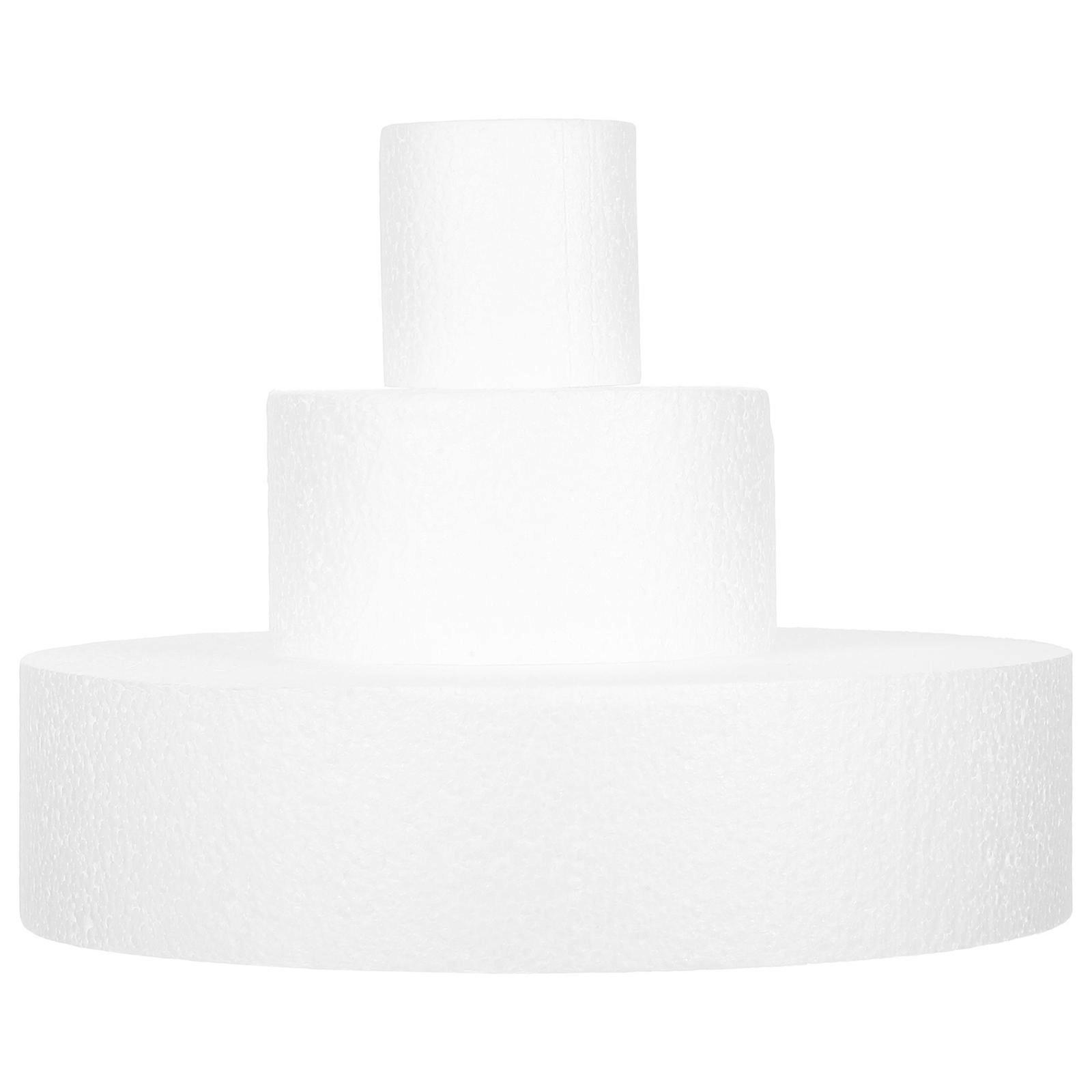 Here's a refined product description for your **3pcs Foam Cake Mold Lightweight Round Cake Model**:
**3pcs Foam Cake Mold – Lightweight Round