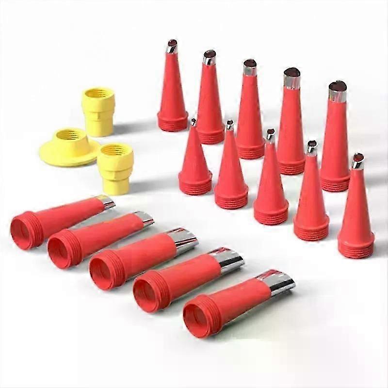 22pcs Caulking Nozzle Tips Set Reusable Stainless Steel Applicator Fit Fit For  Home Decoration Sealant and Grouting Projects