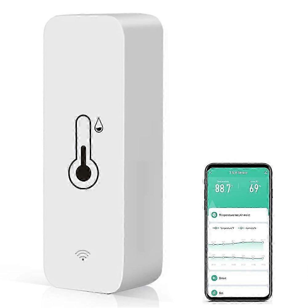 Tuya ZigBee/WiFi Temperature Humidity Sensor Home Connected Thermometer Compatible With Smart Life Alexa Google Assistant