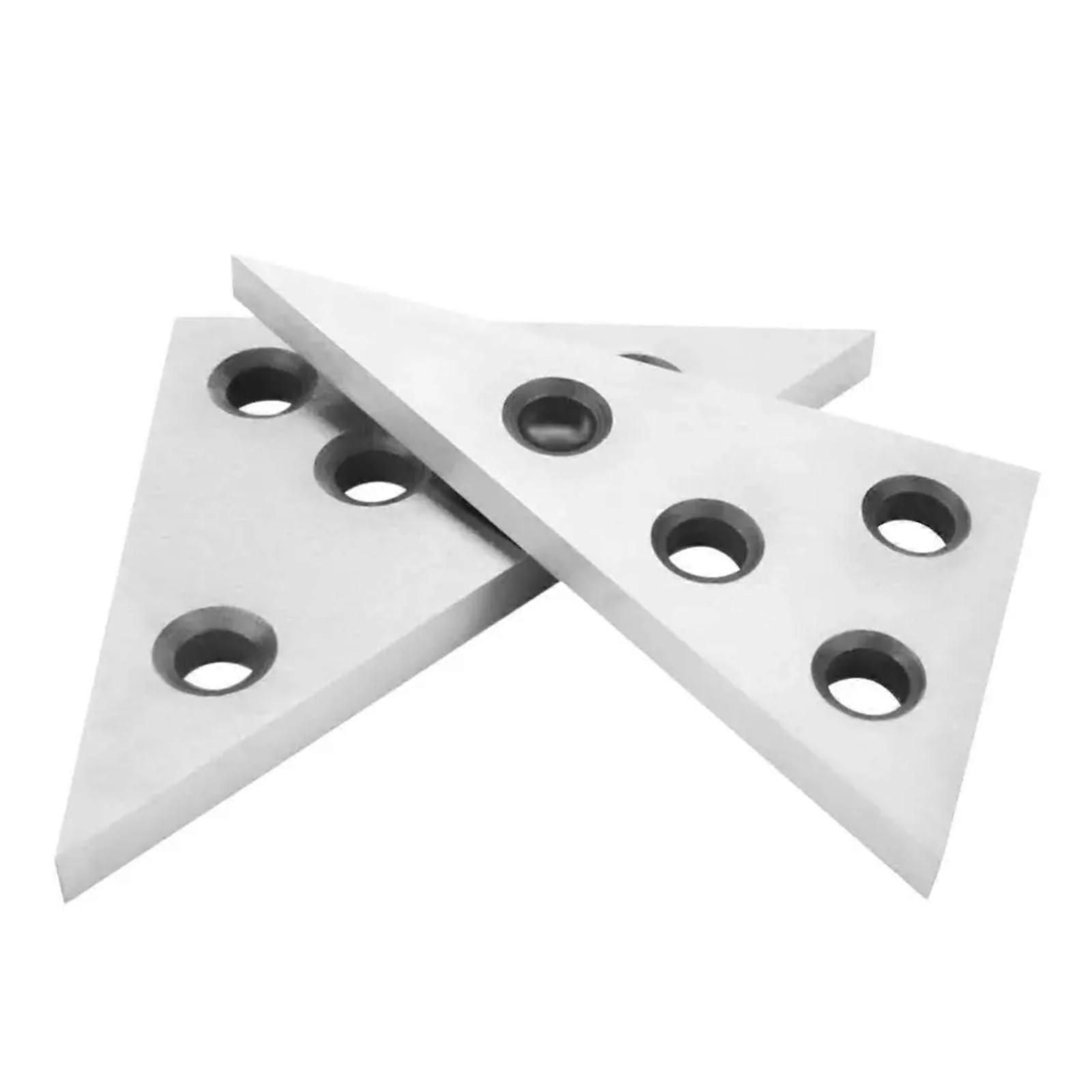 30/45/60/90 Degree Angle Block Ruler Metric Imperial Triangular Metal Precision Machinist Measuring Tool Set of 2