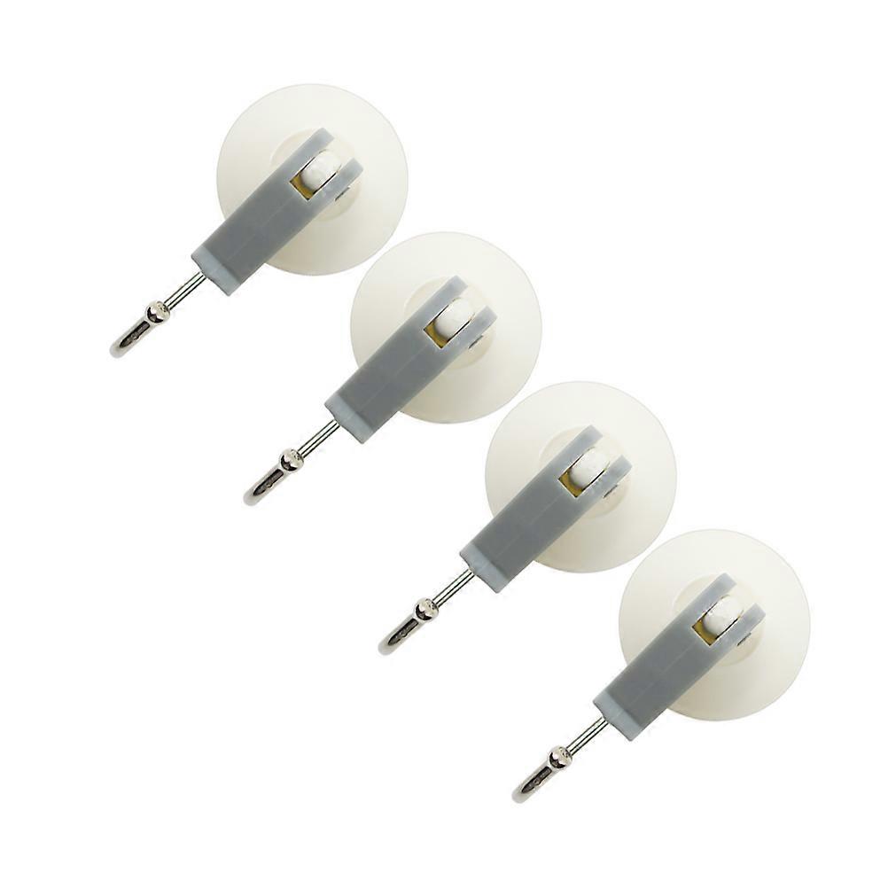 Bathroom Suction Cup Hooks Plastic Wall Mounted Hanging Towels 7.5*4.3cm 4Pack